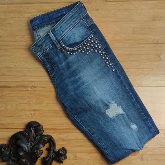 guess studded jeans